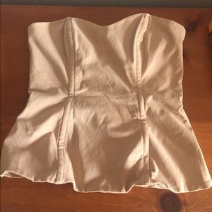 Cream bustier top FC Jeans with built in wiring